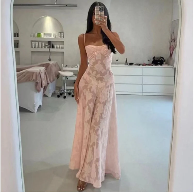 Backless Formal Floral Dress